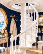 Lighthouse Spiral Staircase | 1:12 Scale Dollhouse Stairs | Nautical Coastal Miniature Furniture