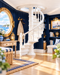 Lighthouse Spiral Staircase | 1:12 Scale Dollhouse Stairs | Nautical Coastal Miniature Furniture