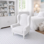 Hamptons Nursery Armchair | 1:12 Dollhouse Miniature Chair | Coastal Wingback Nursing Chair