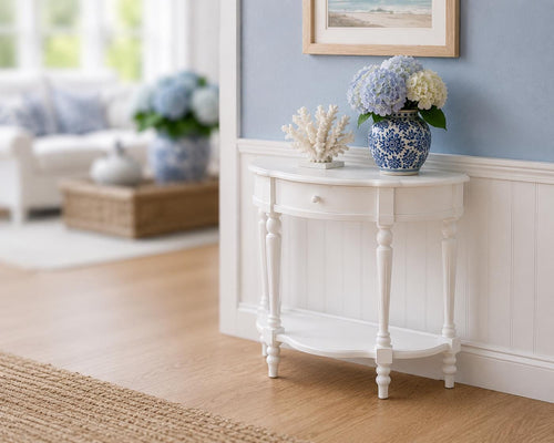 Luxe Console Table | 1:12 Dollhouse Furniture | Hamptons Coastal Miniature Entryway Table