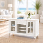 Dollhouse Buffet Sideboard Cabinet | 1:12 Hamptons Coastal Miniature Furniture | White Buffet Table