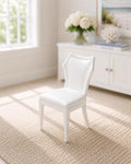Dollhouse Dining Chair | 1:12 Hamptons Coastal Miniature Furniture | White Accent Chair
