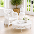 Dollhouse Outdoor Furniture Set |1:12 Hamptons Coastal Miniature Furniture  White Living Room Decor