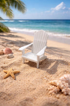 Miniature Adirondack Chair | 1:12 Dollhouse Outdoor Furniture | Hamptons Coastal Beach Chair