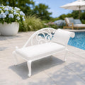 Dollhouse Outdoor Furniture Lounge | 1:12 Hamptons Coastal Miniature  | White Pool Lounge