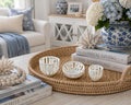Dollhouse Decorative Basket Set | 1:12 Hamptons Miniature Storage Bowls | White Decor Accessories