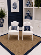 Hamptons Living Room Furniture Set | 1:12 Dollhouse Miniatures | Coastal Lounge Collection