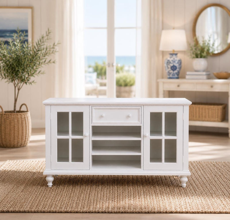Dollhouse Buffet Sideboard Cabinet | 1:12 Hamptons Coastal Miniature Furniture | White Buffet Table