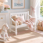 Hamptons Outdoor Garden Bench | 1:12 Dollhouse Miniature Furniture | Coastal Verandah Seat