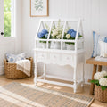Dollhouse Plant Stand | 1:12 Hamptons Coastal Miniature Furniture | White Greenhouse  Wardian Table