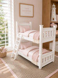 Dollhouse Bunk Bed Set | 1:12 Hamptons Coastal Miniature Furniture | White Kids Bedroom Set