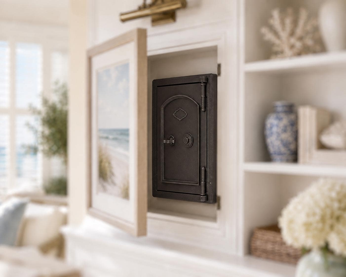Miniature Home Safe | 1:12 Dollhouse Accessories | Study Office Jewellery Security Decor