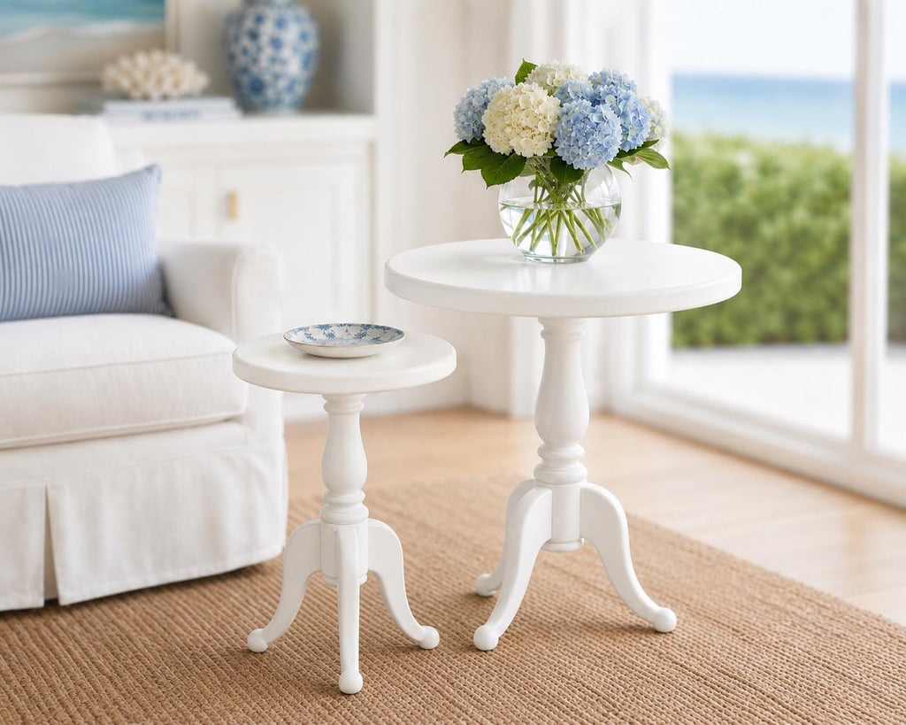 Coffee & Side Table Set | 1:12 Dollhouse Furniture | Hamptons Coastal Miniature Tables