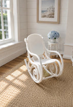 Hamptons Rocking Chair | 1:12 Dollhouse Miniature Furniture | Coastal Nursery Rocker