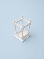 Hamptons Plant Stand | 1:12 Dollhouse Miniature Furniture | Coastal Side Table & Pot Stand