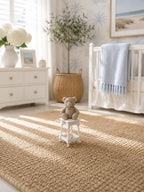 Miniature Nursery Essentials Set | 1:12 Dollhouse High Chair, Baby Walker & Potty Chair | Hamptons Baby Furniture