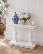 Hamptons Console Table | 1:12 Dollhouse Miniature Furniture | Coastal Entry Hall & Sofa Table