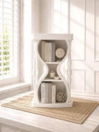 Hourglass Bookcase | 1:12 Dollhouse Furniture | Hamptons Coastal Miniature Bookcase