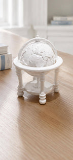 Miniature World Globe | 1:12 Dollhouse Globe on Stand | Hamptons Study & Library Décor
