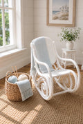 Dollhouse Rocking Chair | 1:12 Bentwood Scroll Rocker | Hamptons Coastal Miniature Furniture