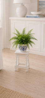 Miniature Hamptons Stool | 1:12 Dollhouse Furniture | Coastal Kitchen Bathroom Stool
