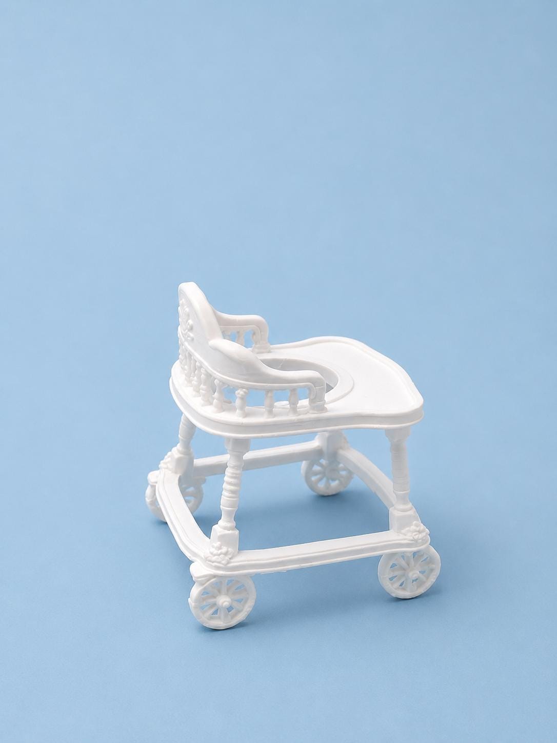 Miniature Baby Walker | 1:12 Dollhouse Nursery Furniture | Hamptons Baby & Toddler Accessory