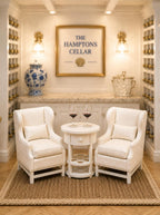 Baby Grand Piano & Wine Table Set | 1:12 Dollhouse Miniature Furniture | Hamptons Entertaining Set