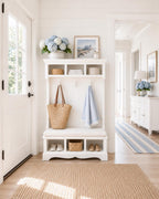 Hamptons Mudroom Bench | 1:12 Dollhouse Furniture | Miniature Entryway Storage Seat