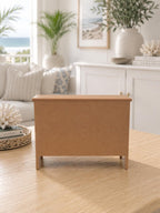 Hamptons Three Drawer Chest | 1:12 Dollhouse Miniature Furniture | Coastal Bedroom Dresser