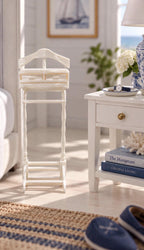 Hamptons Gentleman’s Valet Stand | 1:12 Dollhouse Miniature Bedroom Furniture | Coastal Dressing Stand