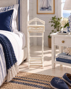 Hamptons Gentleman’s Valet Stand | 1:12 Dollhouse Miniature Bedroom Furniture | Coastal Dressing Stand