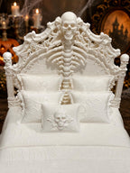 Halloween Skeleton Bedroom Set | 1:12 Dollhouse Miniature Furniture | Hamptons Halloween Déco