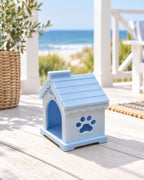 Hamptons Pet Care and Toy Set | 1:12 Dollhouse Miniature Dog House, Feeding Station, Storage Toys