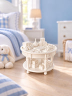 Hamptons Nursery Activity Table | 1:12 Dollhouse Miniature Furniture | Children’s Play Table with Toys