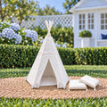 Hamptons Children’s Teepee and Cushion Set | 1:12 Scale Dollhouse Playroom and Garden Miniature