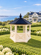 Equestrian Stable Pavilion Gazebo | 1:12 Scale Dollhouse Horse Shelter | Hamptons Estate Miniature