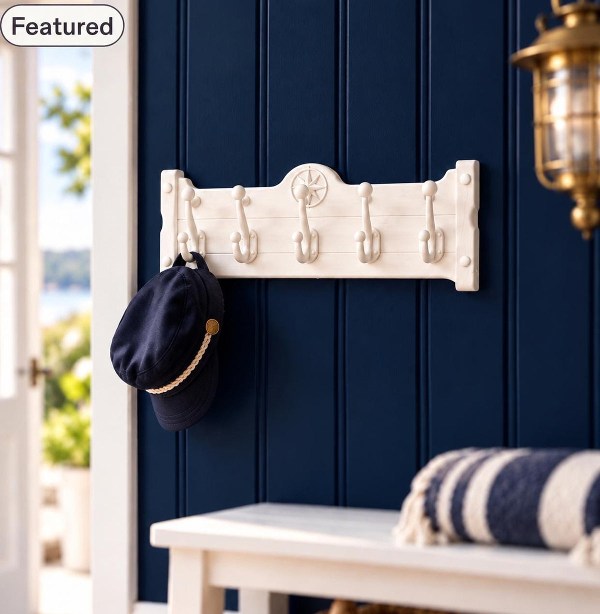 The Lighthouse Keeper’s Cottage Collection | 1:12 Scale Nautical Dollhouse Furniture and Beacon Set