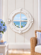 Nautical Porthole Window | 1:12 Scale Dollhouse Lighthouse Window | Coastal Miniature