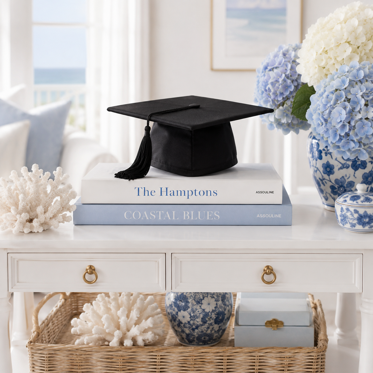 Graduation Mortarboard Cap | 1:12 Dollhouse Miniature Graduation Hat | Graduate Accessory